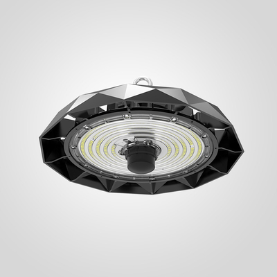 120-277V IK09 Etkiye Dirençli LED Yüksek Körfez Işığı Şık Siyah Finish